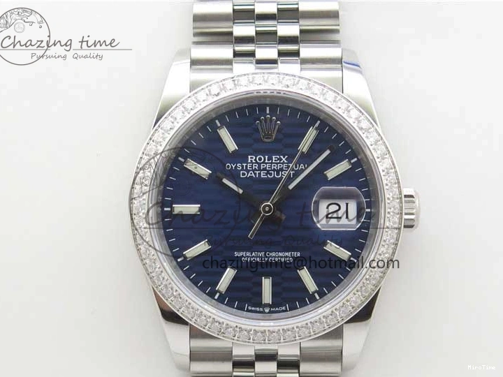 MiroTime 1228 DateJust 36 SS 126284 BP Maker 1:1 Best Edition New Blue Dial on Jubilee Bracelet Neat 2523